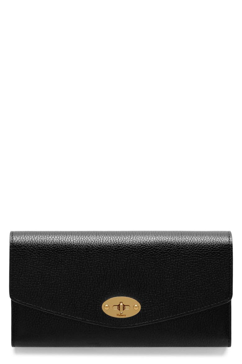 Darley Leather Continental Wallet, Main, color, BLACK
