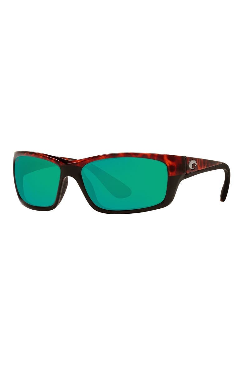 62mm Waypoint Rectangluar Polaraized Sunglasses, Alternate, color, COPPER TORTOISE