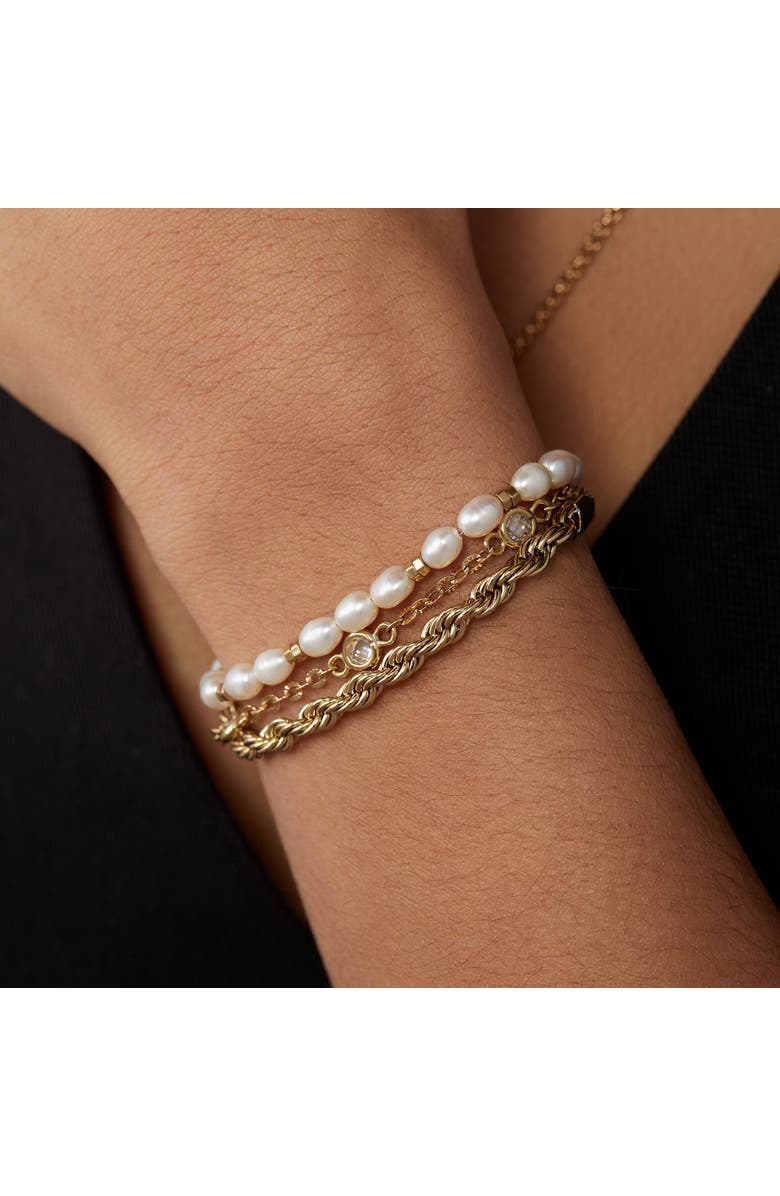 Alex and Ani Crystal Pearl Stranded Bracelet Set, Alternate, color, 