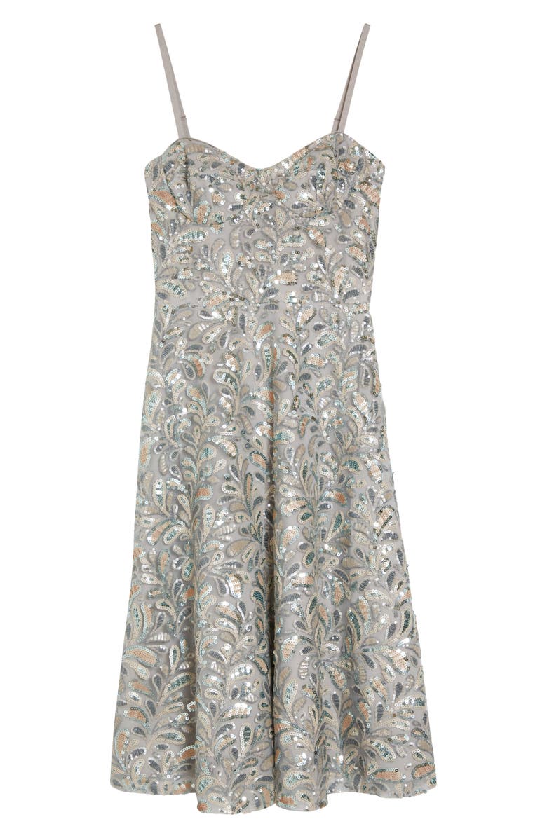 Dress the Population Carlita Sequin Midi Dress, Alternate, color, 