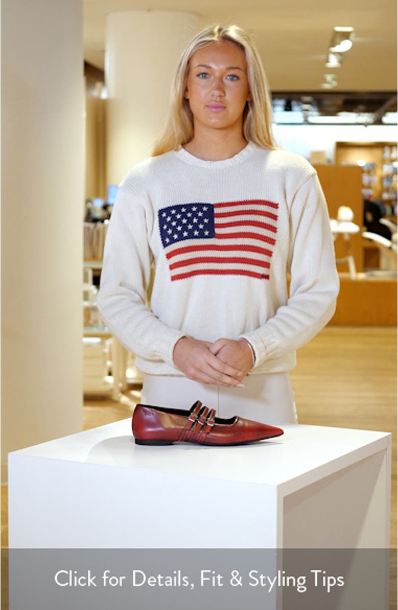 Hermine Pointed Toe Mary Jane Flat, sales video thumbnail