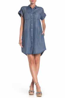 VELVET HEART Marcie Button Up Shirt Dress