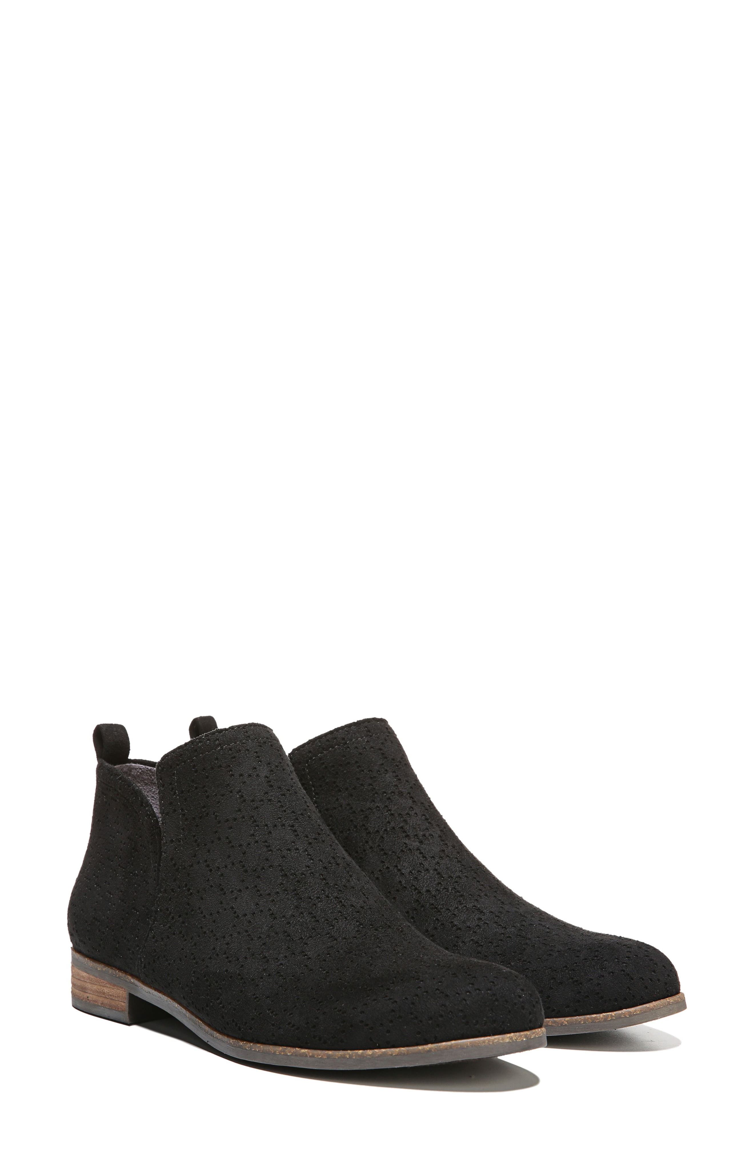 Rate Perforated Bootie, Alternate, color, BLACK FABRIC