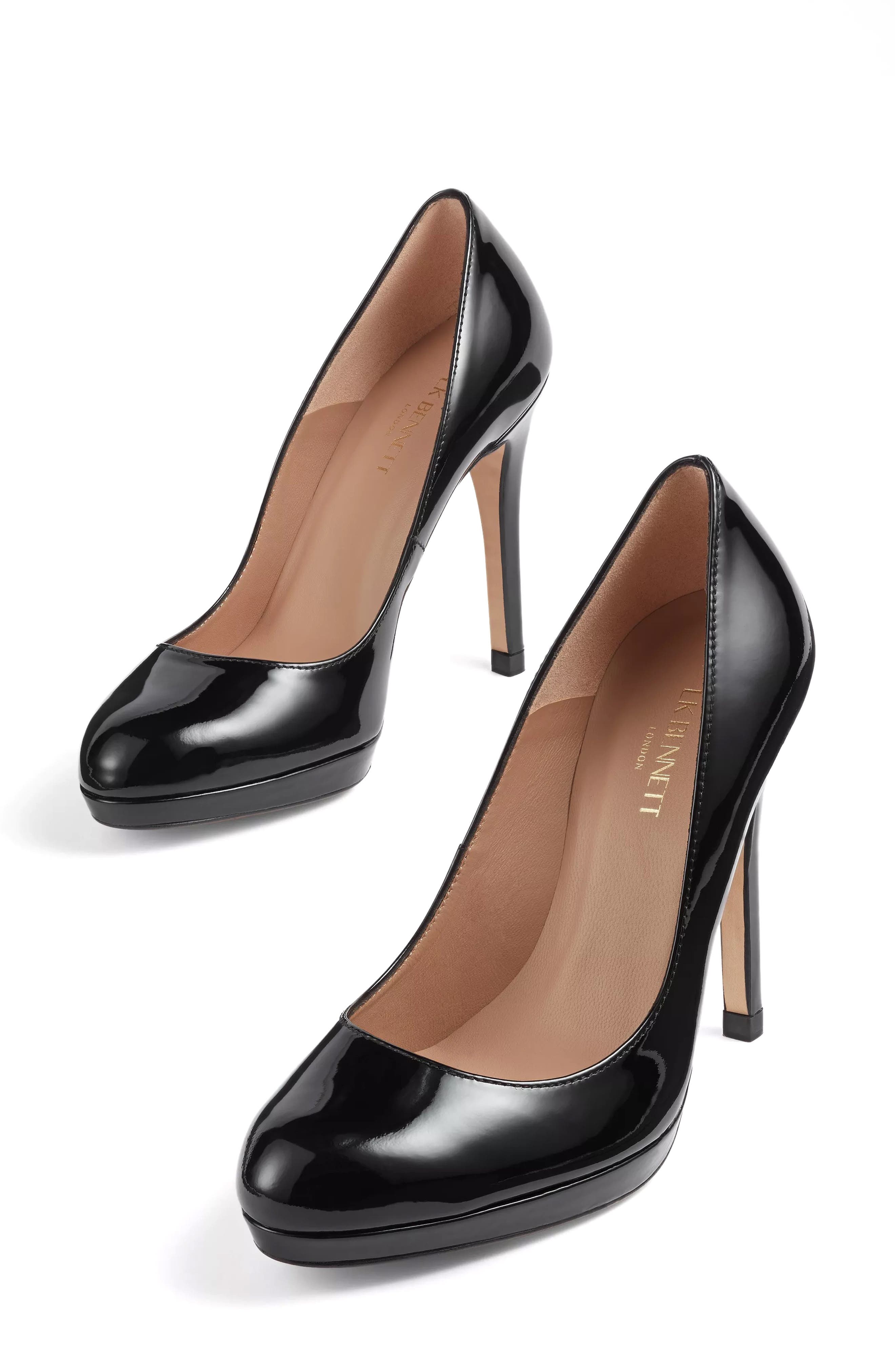 LK Bennett Sledge Pointed Toe Pump, Alternate, color, Black