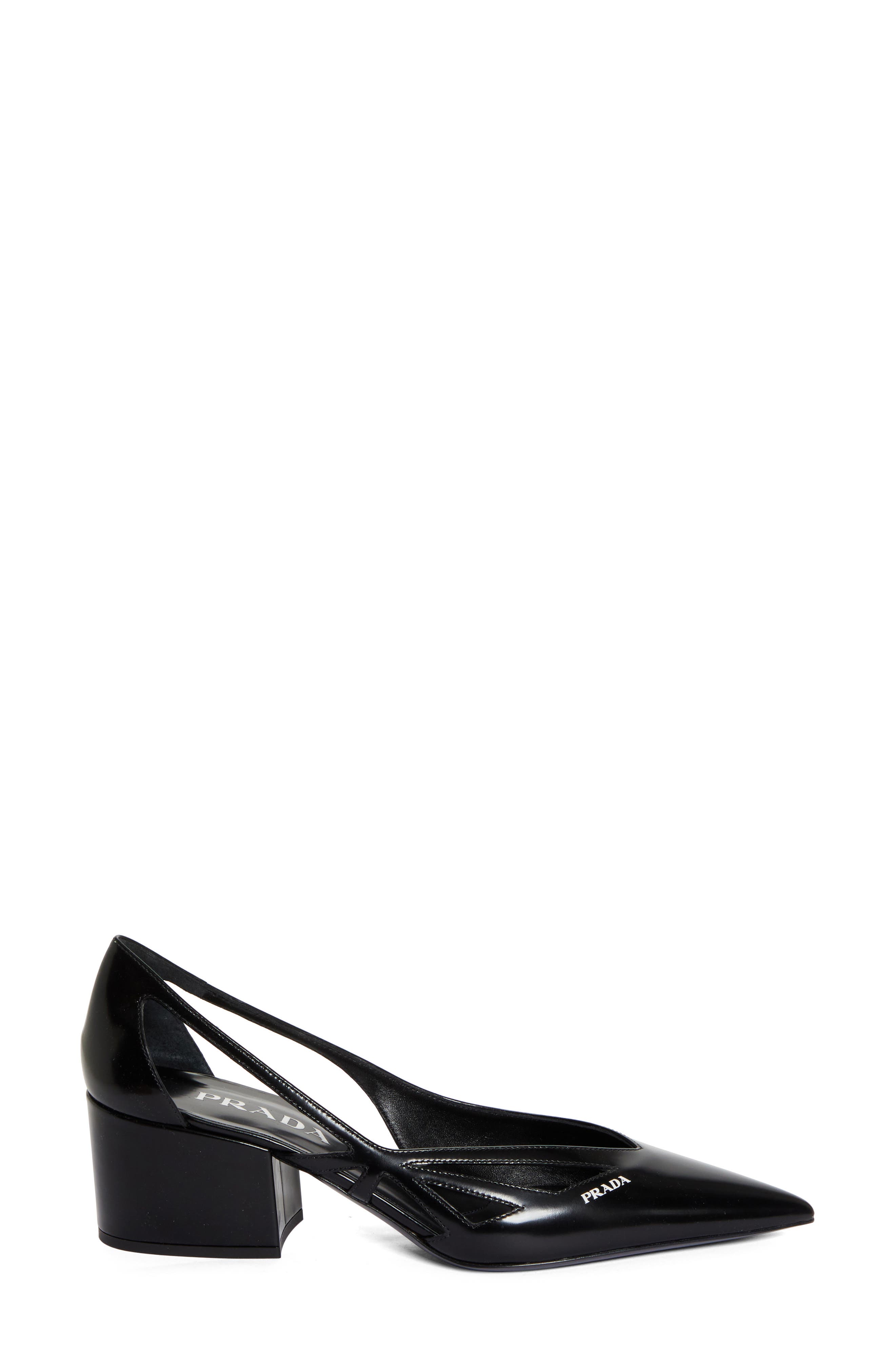 Prada Runway Pointed Toe Pump, Alternate, color, 
