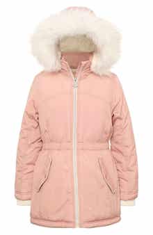 Michael Kors Kids' Faux Fur Trim Parka