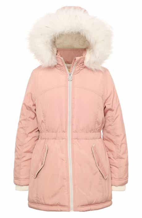 Michael Kors Kids' Faux Fur Trim Parka