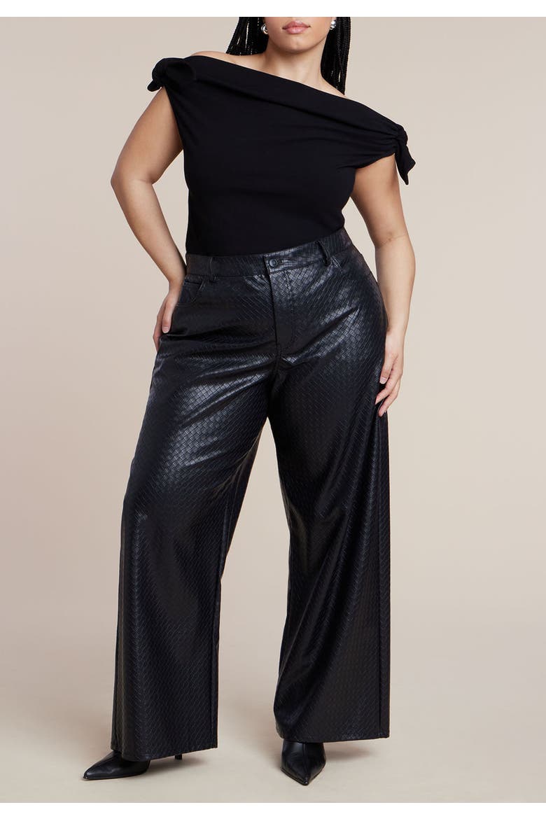 Off Shoulder Top With Ties, Alternate, color, BLACK ONYX