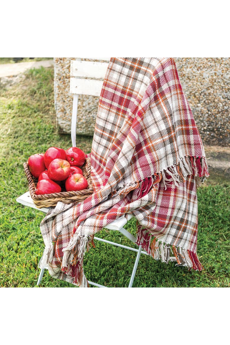 Fall Plaid Throws, Alternate, color, Brown