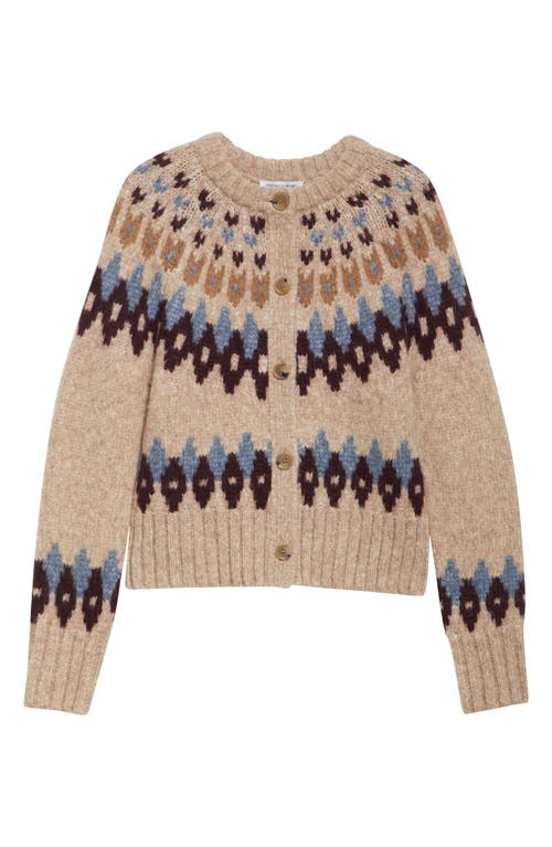 Veronica Beard Christina Baby Alpaca Blend Cardigan In Brown
