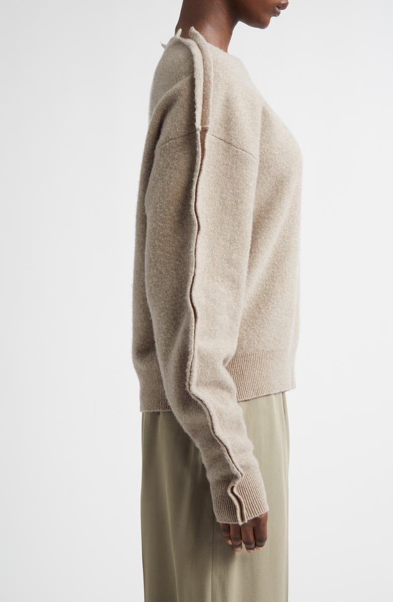 Aisling Camps Sculpted Wool Blend Pullover Sweater, Alternate, color, Sand