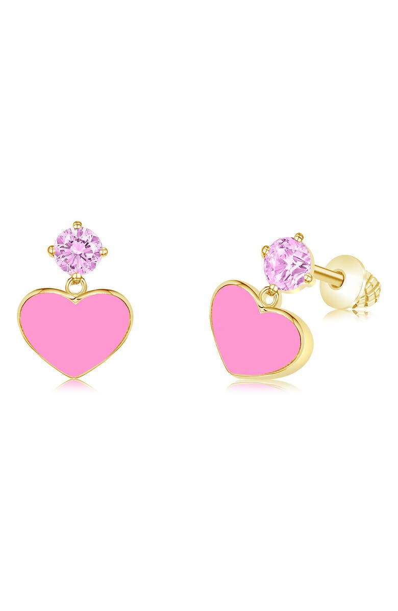Chanteur Kids' Heart Stud Earrings, Main, color, 