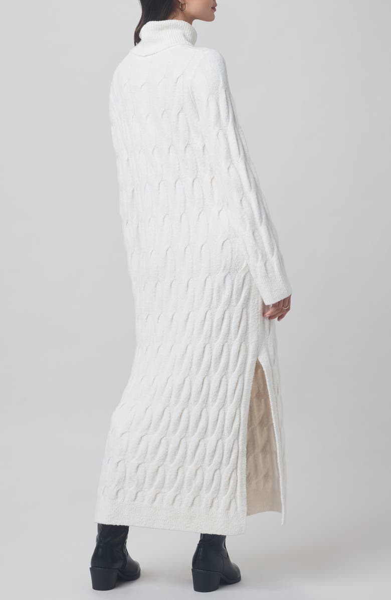 Splendid x @cellajaneblog Cable Knit Sweater Dress, Alternate, color, 