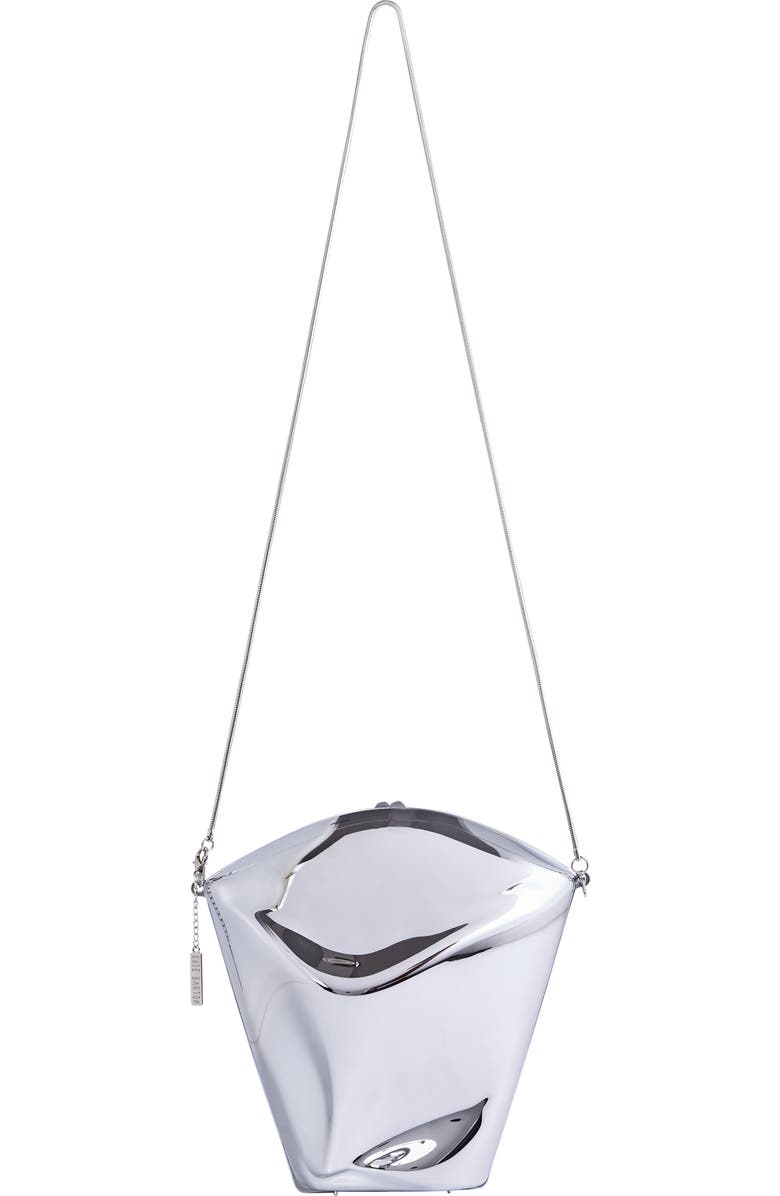 KATE BARTON Mirror Molded Bag, Alternate, color, Silver