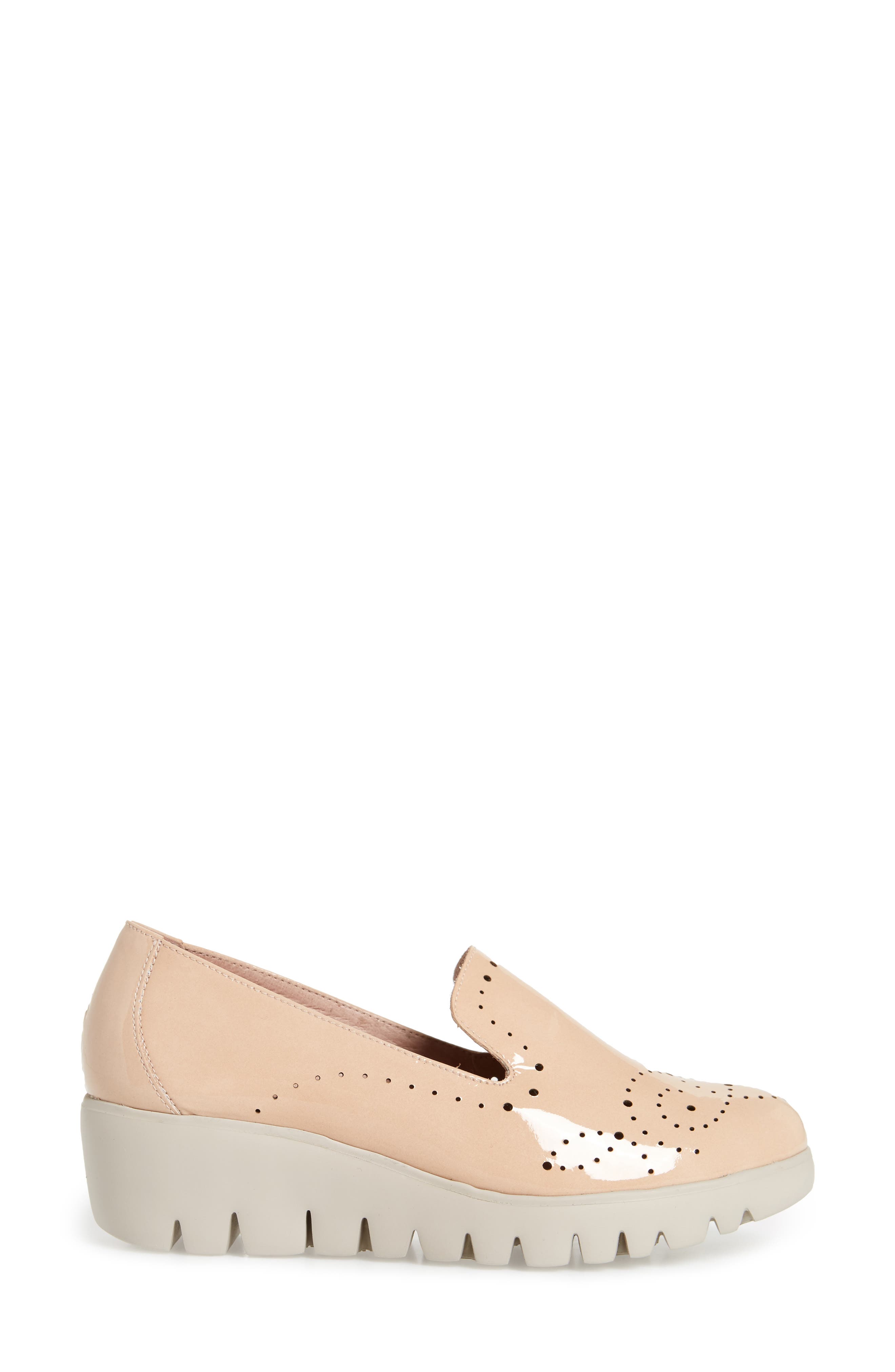 C-33114 Loafer Wedge, Alternate, color, PALO BEIGE LEATHER