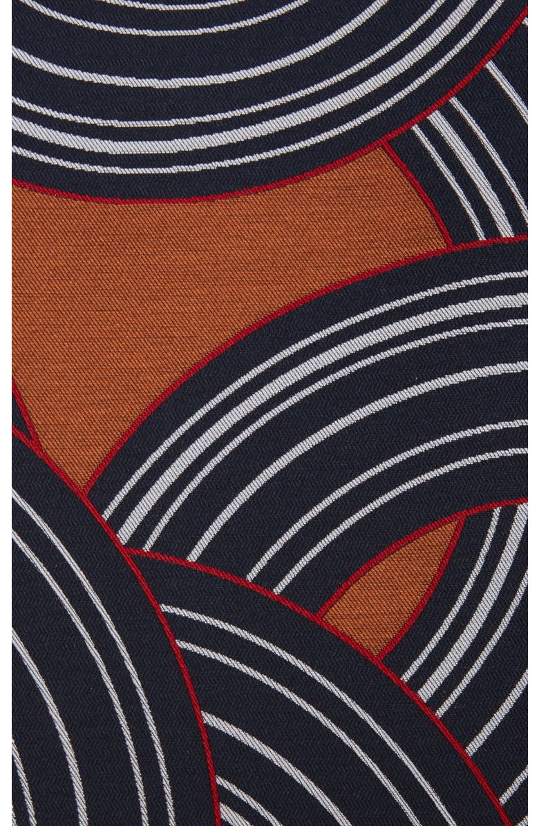 La DoubleJ Mini Swing Dress Montecarlo Jacquard Blue, Alternate, color, 