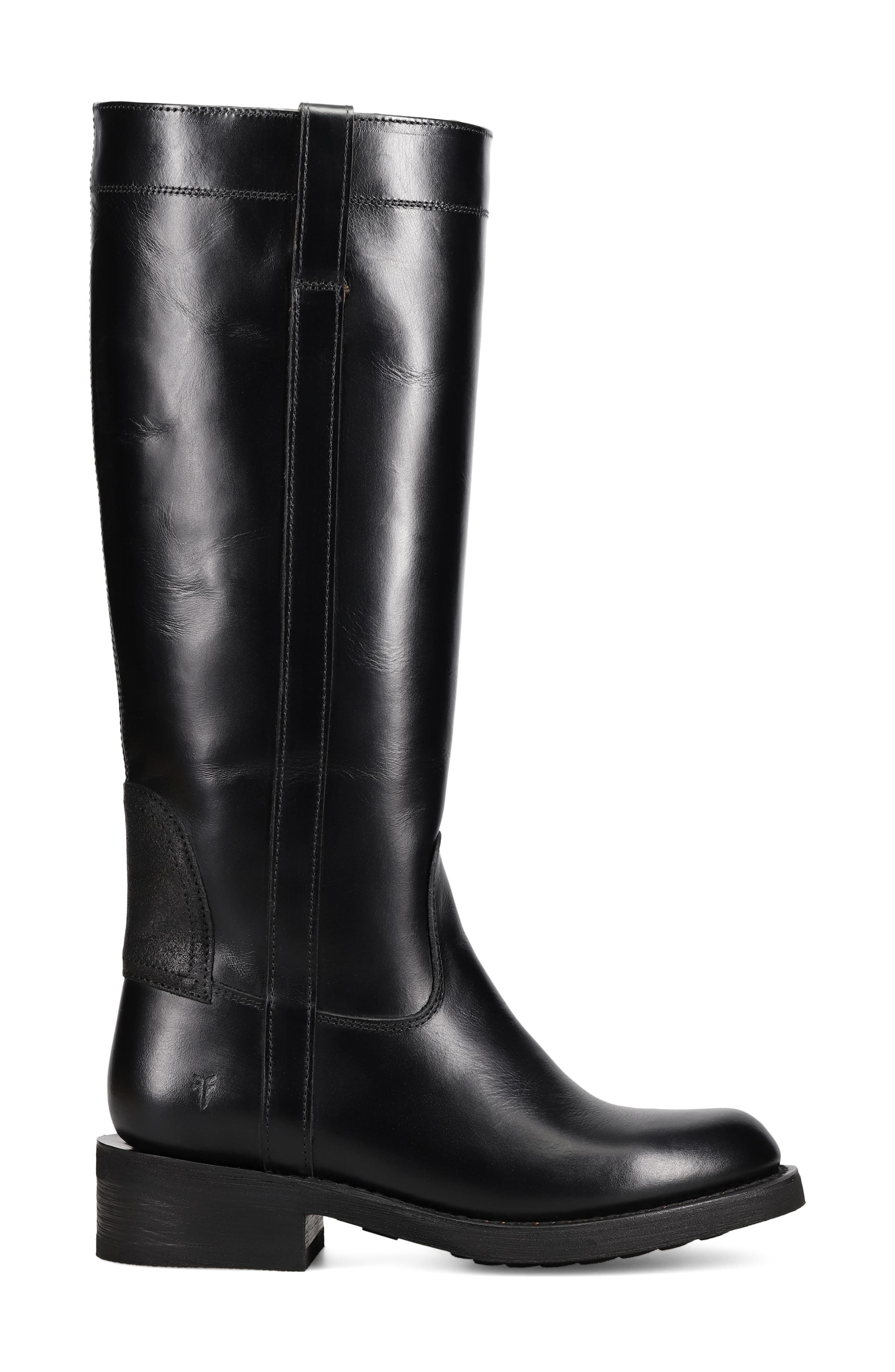 Frye Viv Knee High Riding Boot, Alternate, color, Black