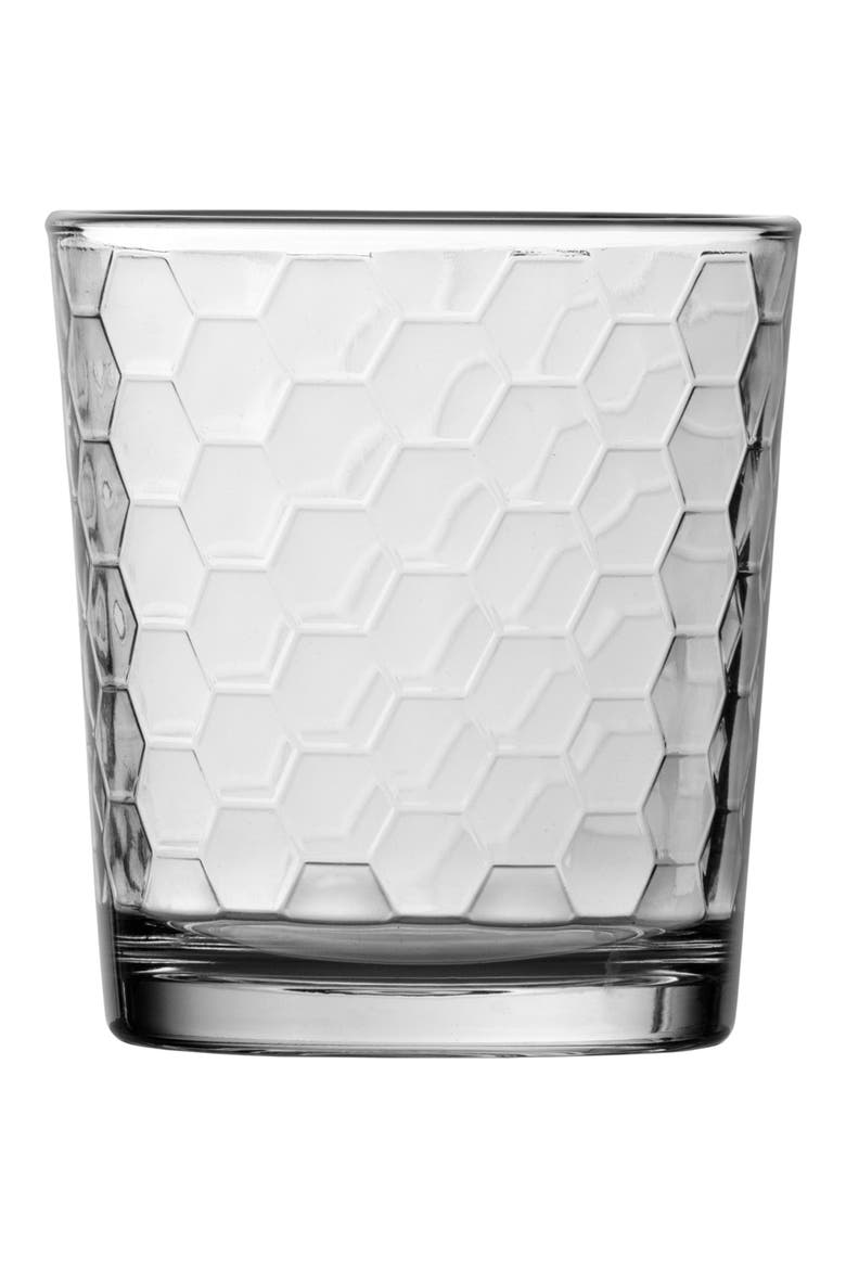 Ornamento Favo Set of 12 Tumbler Glasses, Alternate, color, CLEAR