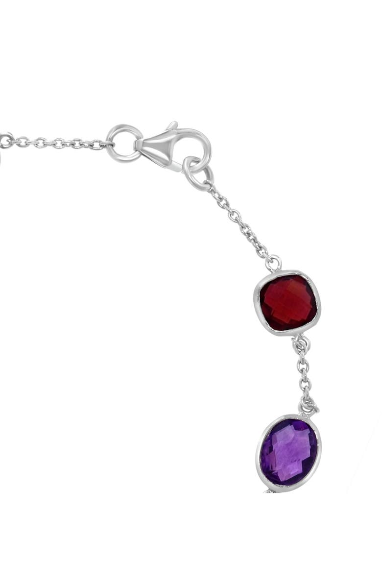 EFFY Sterling Silver Semiprecious Gemstone Station Chain Bracelet, Alternate, color,