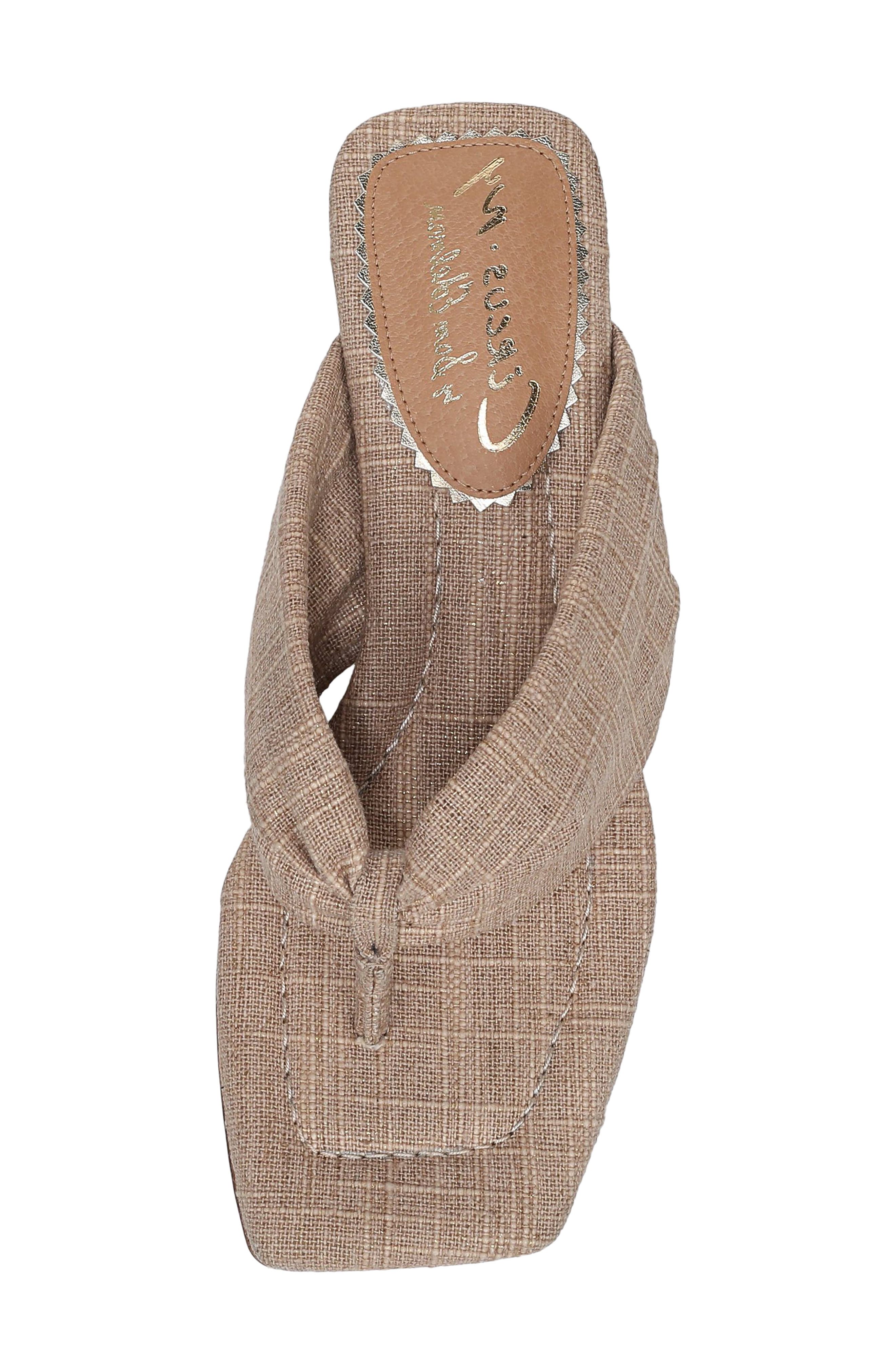 Circus NY by Sam Edelman Colette Block Heel Sandal, Alternate, color, Natural Gold