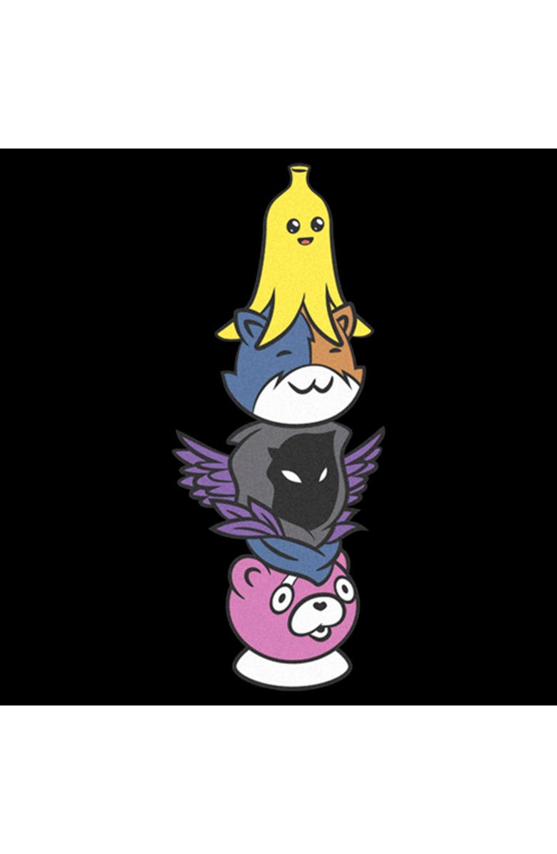 FORTNITE Boy's Fortnite Character Stack  Graphic T-Shirt, Alternate, color, Black