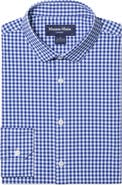 Mizzen+Main Leeward Trim Fit No Tuck Gingham Performance Button-Up Shirt