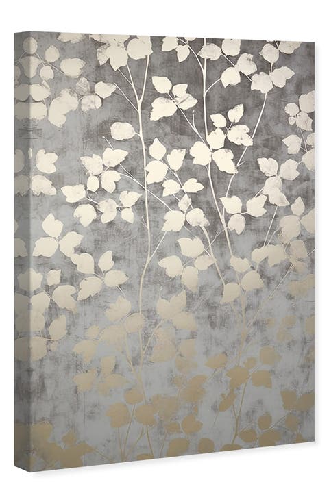 Silvery Gray Garden Canvas Wall Art