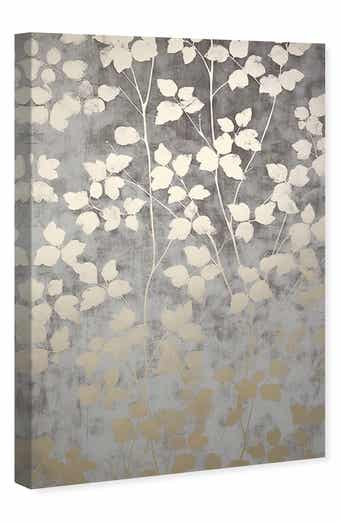 Wynwood Studio Silvery Gray Garden Canvas Wall Art