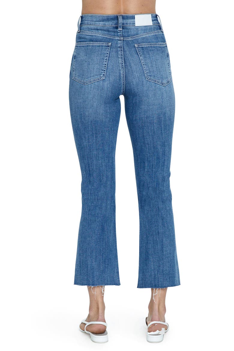 Lennon High Waist Chew Hem Crop Bootcut Jeans, Alternate, color, SUNNY