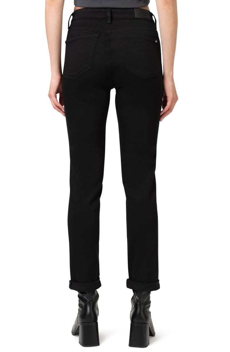 Mavi Jeans Kathleen High Waist Slim Boyfriend Jeans, Alternate, color, Black Feather Blue