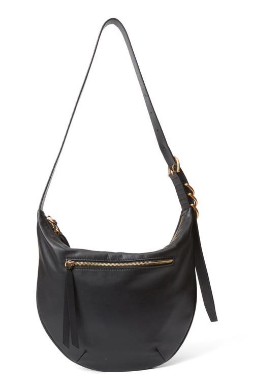 Rag & Bone Medium Mercer Leather Hobo Bag In Black