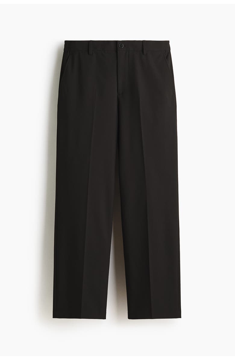 H&M Relaxed Fit Trousers, Main, color, Black