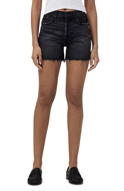 High Waist Cutoff Denim Shorts (Zale)