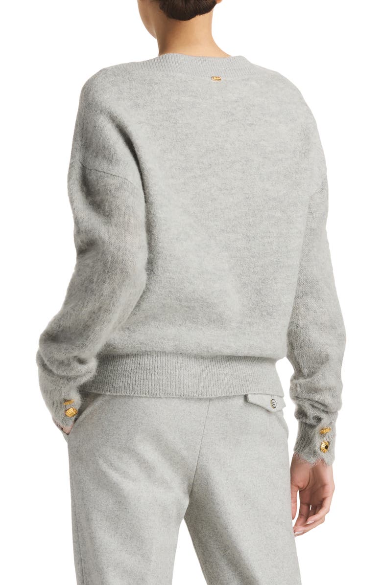 St. John Collection Brushed Wool & Mohair Blend Sweater, Alternate, color, 
