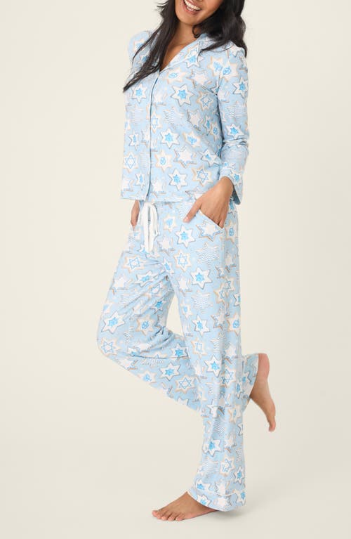 Pj Salvage You Had Me At Shalom Jersey Pajamas In Blue