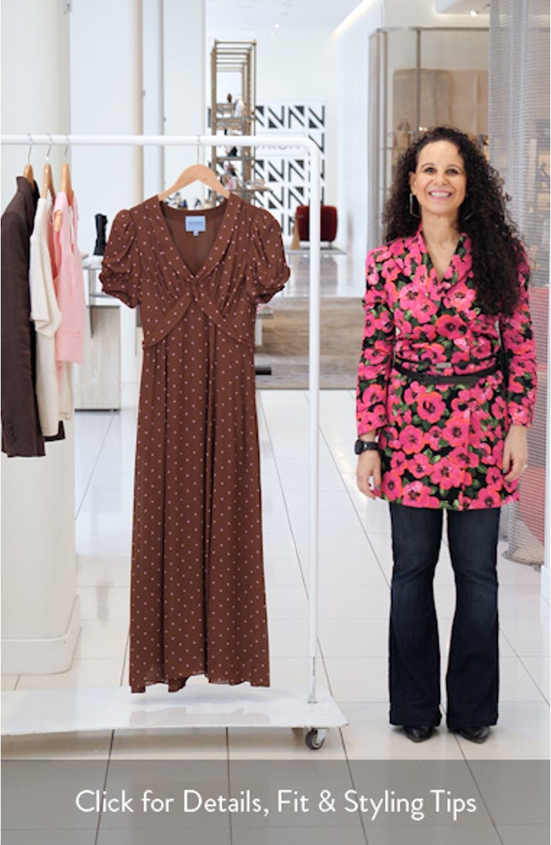 x Devon Lee Carlson Michelle Puff Sleeve Midi Dress, sales video thumbnail