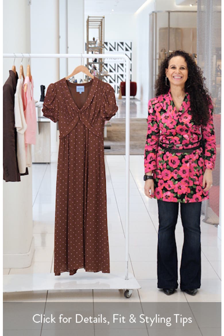 x Devon Lee Carlson Michelle Puff Sleeve Midi Dress video