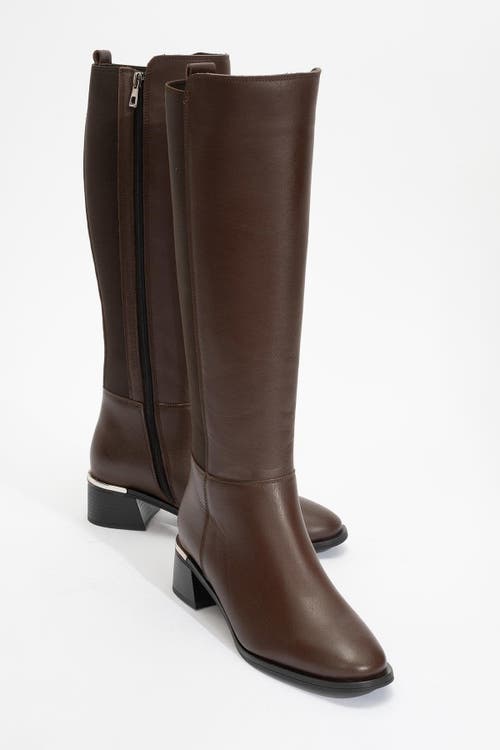 Forever & Always Shoes Rochos Leather Boot In Brown