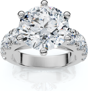 Bliss Diamond Certified 5 1/2 cttw Diamond Engagement Ring 14k Gold Lab Grown