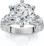 Bliss Diamond Certified 5 1/2 cttw Diamond Engagement Ring 14k Gold Lab Grown