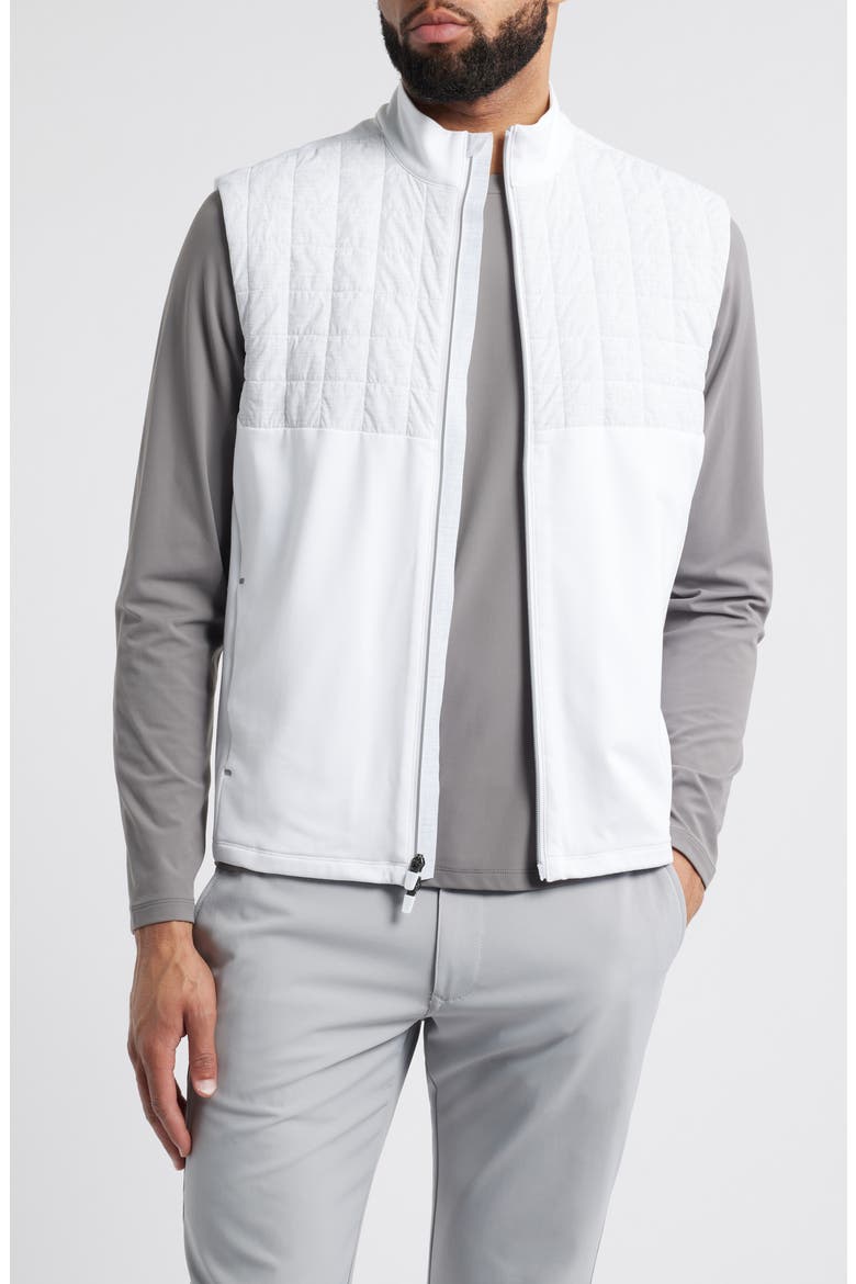 Filroy Quilted Vest, Main, color, WHITE