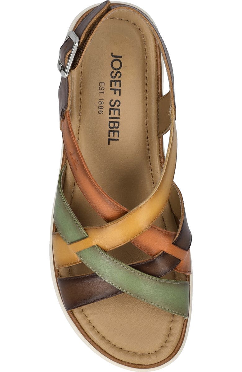 Josef Seibel Sevran Strappy Sandal, Alternate, color, Green