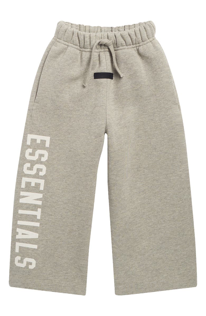 Fear of God Essentials Kids' Relaxed Fit Fleece Sweatpants, Main, color, Dark Heather