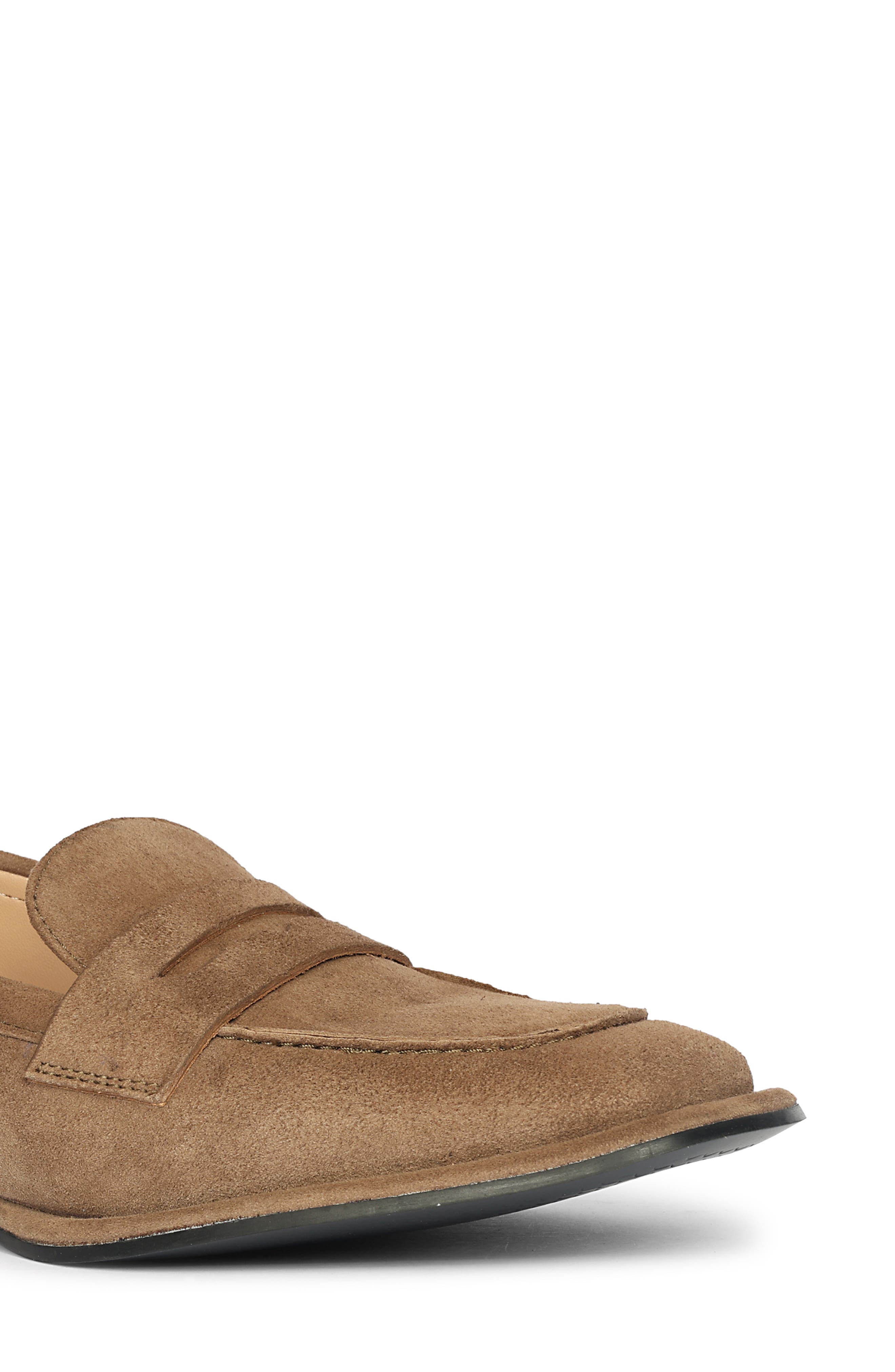 SAINT G Carla Penny Loafer, Alternate, color, Dark Taupe