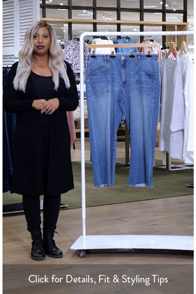 Meg Raw Hem High Waist Ankle Wide Leg Jeans video