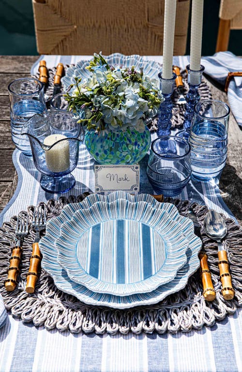 Juliska Straw Loop Oval Placemat In Chambray