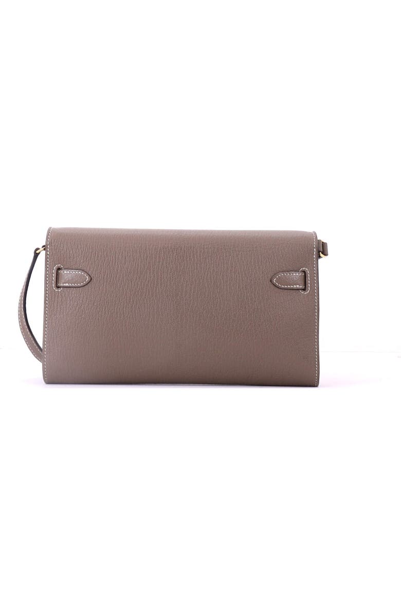 Pre-Owned Hermes Kelly To Go Wallet Chevre Mysore, Alternate, color, Etoupe