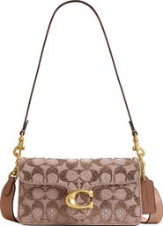 COACH Soft Tabby 20 Crystal Signature Jacquard Shoulder Bag