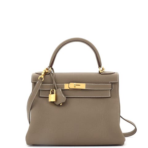 Kelly Handbag Grey Togo with Gold Hardware 28