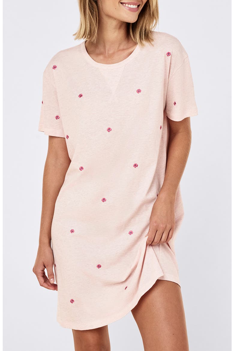 Jada Posy Organic Cotton Nightgown, Alternate, color, PETAL PINK